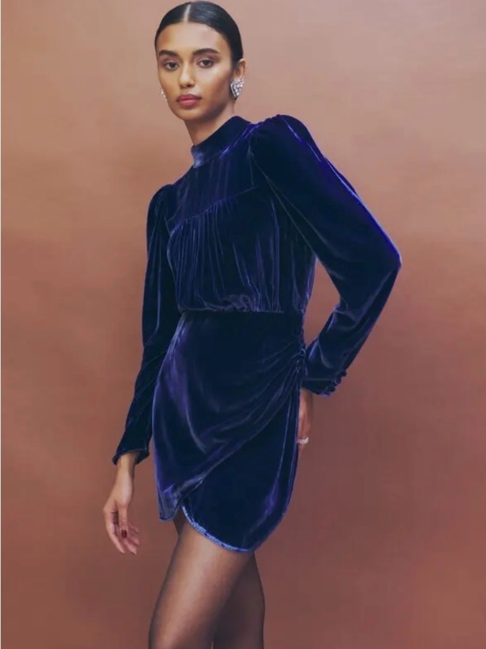 Reformation Evora Velvet Dress